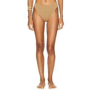 Anemos High Cut Mid-Waist Bikini Bottom in Sandstone XLarge New Womens Swimsuit